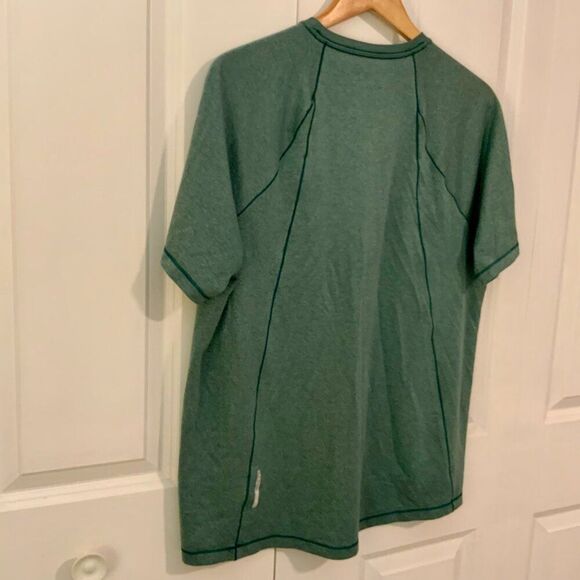 L.L. Bean Men’s Green Quick Dry Trail Tee Short Sleeve Large - Picture 8 of 10